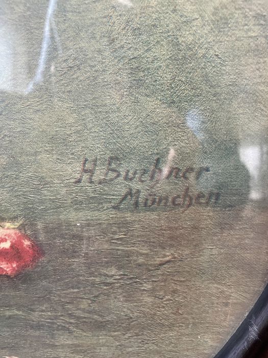 Tablou Garoafe de H. Buchner (Munchen) print