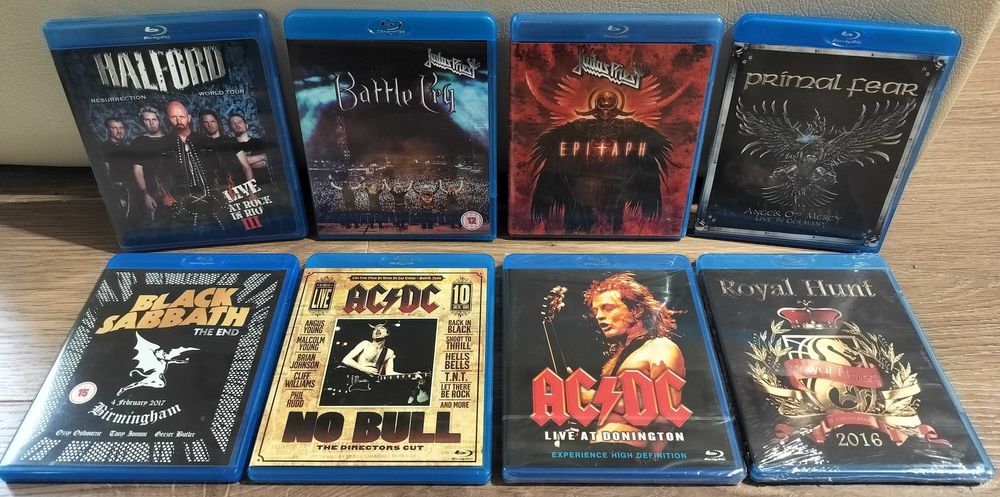 Colectie Blu-ray 8 titluri Hard Rock Heavy Prog Metal Live