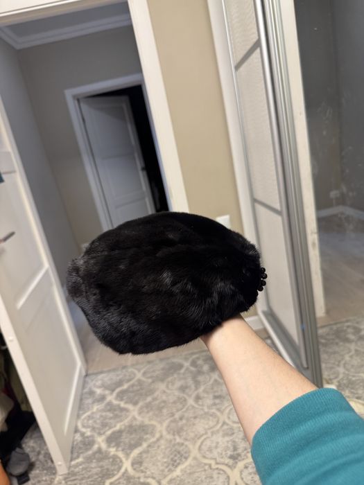 Шапка норкавая  черная