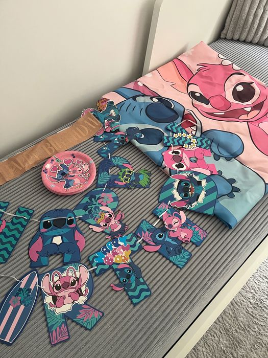Stich фон и банер за рожден ден