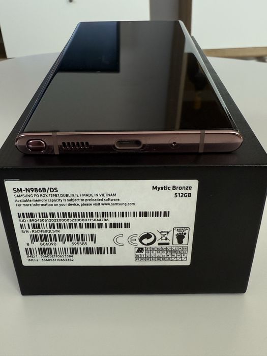 Samsung Note 20 Ultra 5G Dual Sim 512 GB Mystic Bronze