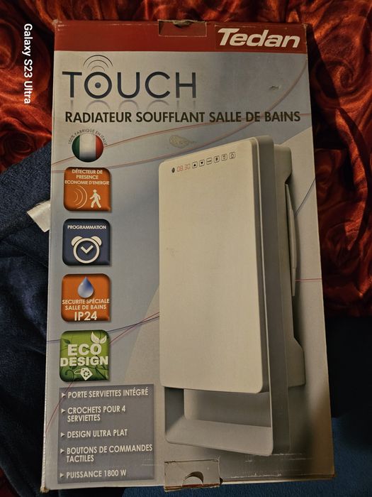 Eлектрически отоплител за баня TEDAN Touch 1800W