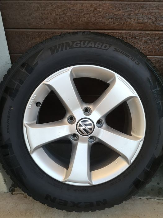 Jante vw tiguan 5x112 R16, cauciucuri 215 65 R16