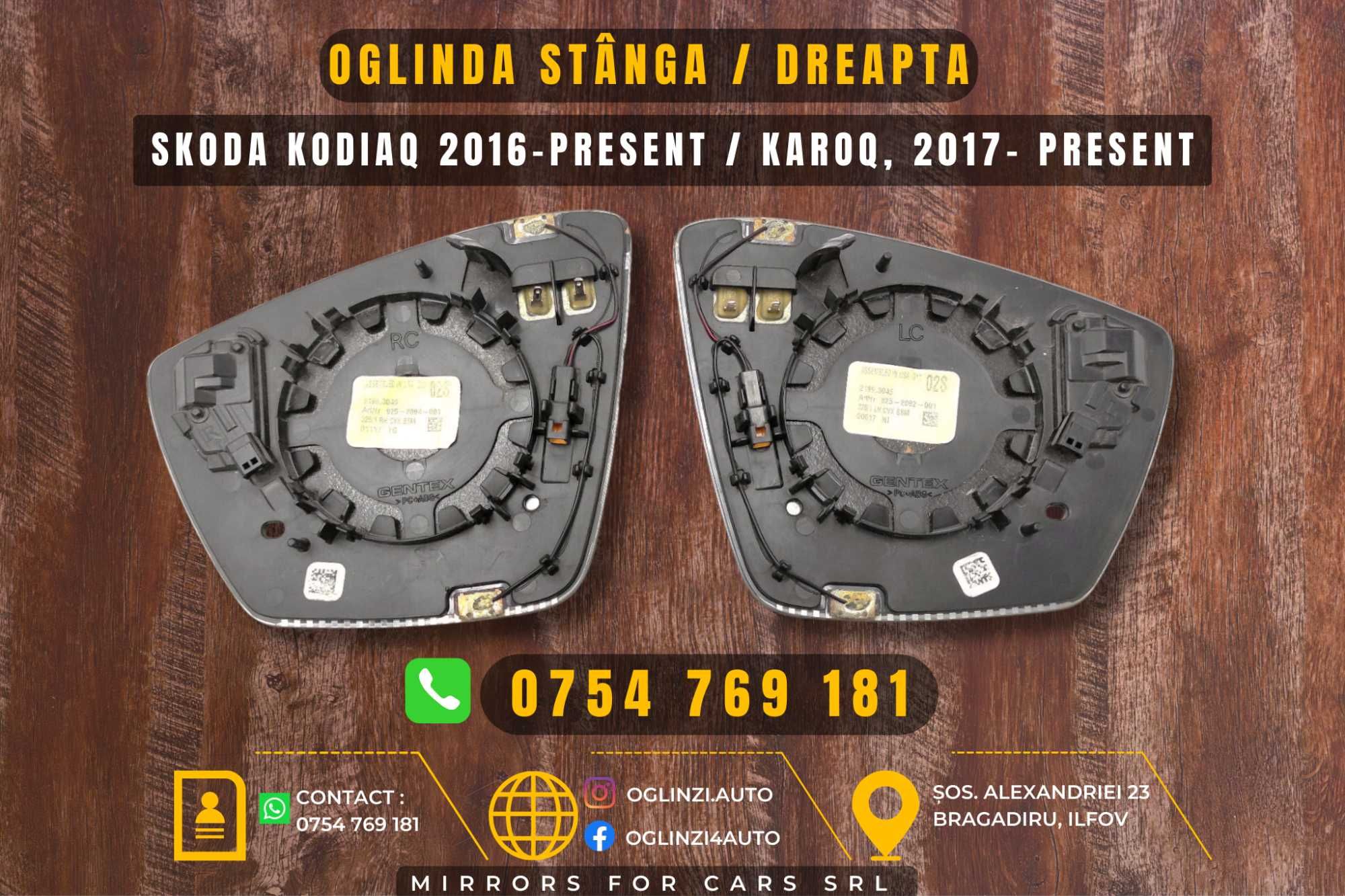 Oglinzi / oglinda stânga, dreapta Skoda Kodiaq 2016+, Kamiq 2019