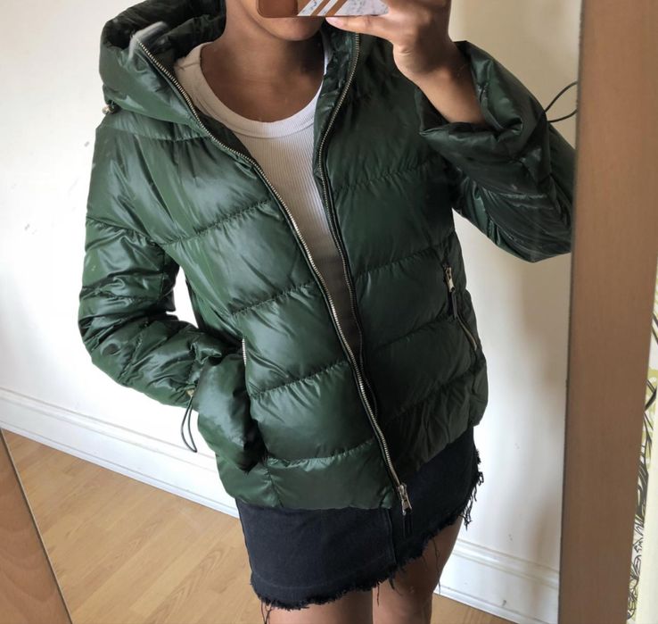 Zara Дамско Есенно Зимно Яке с Пух