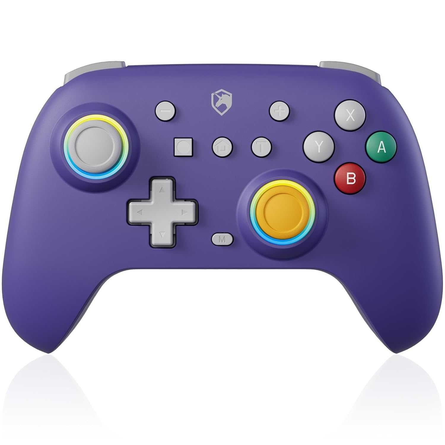 ECHTPower безжичен контролер за Switch/PC с Hall стикове и RGB – нов