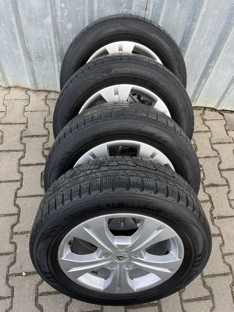 Jante aliaj 5x114.3mm, anvelope 225/60 R17, Renaul Koleos, Nissan