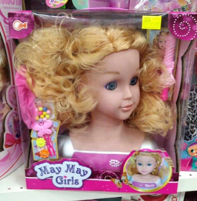 Манекен голова для причёсок May May Girls/игрушки/Игры/для девочек!