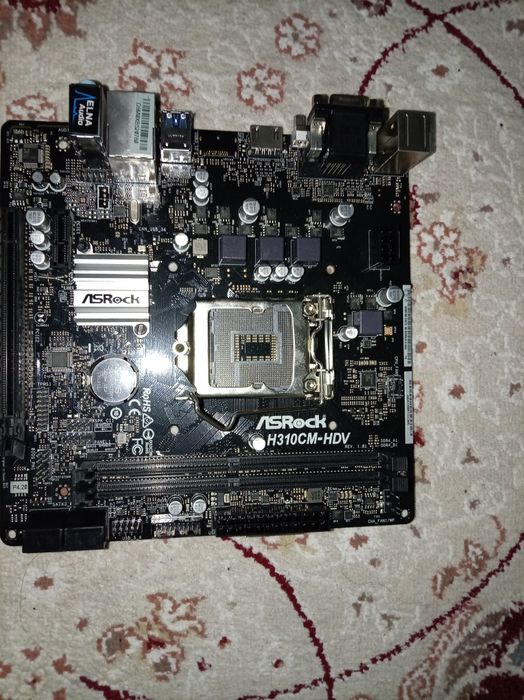 материнская плата ASRock H310CM-HDV.
