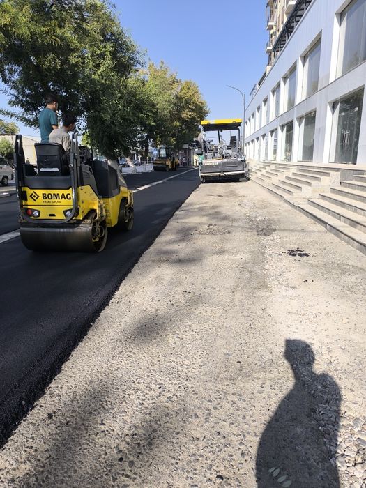 Асфальт ишлари,сифатли ва хамёнбоб  ( Asfalt ishlari )