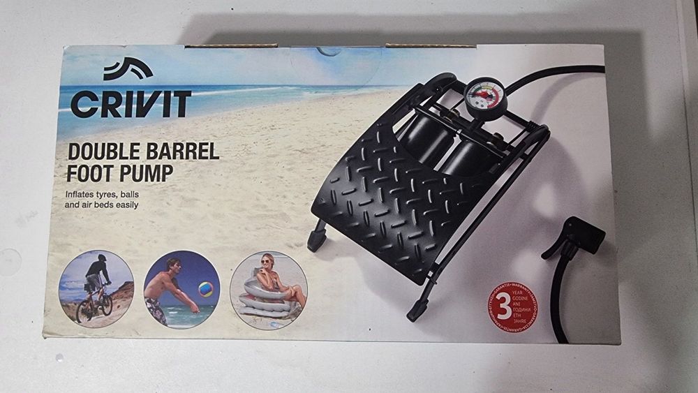 Двойна крачна помпа с манометър