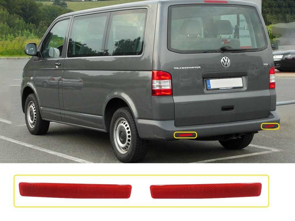 Рефлектор за задна броня VW Transporter T5, T5 Facelift, T6