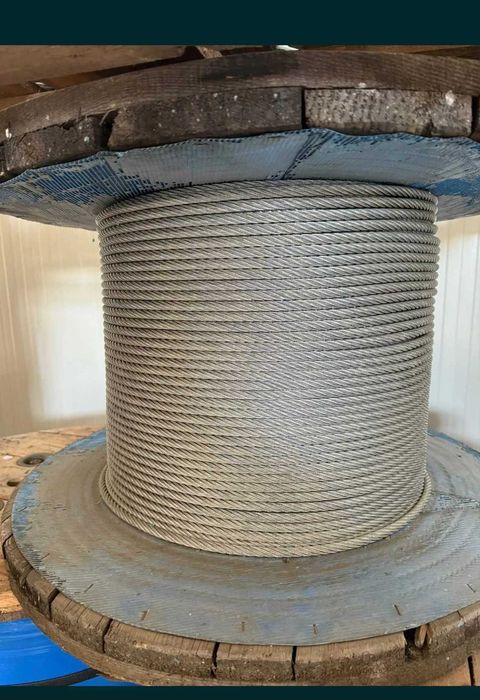 Cablu otel zincat 6x19 + FC ( inima vegetala ) diametru 10mm