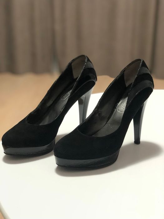 Pantofi piele naturală intoarsa  37