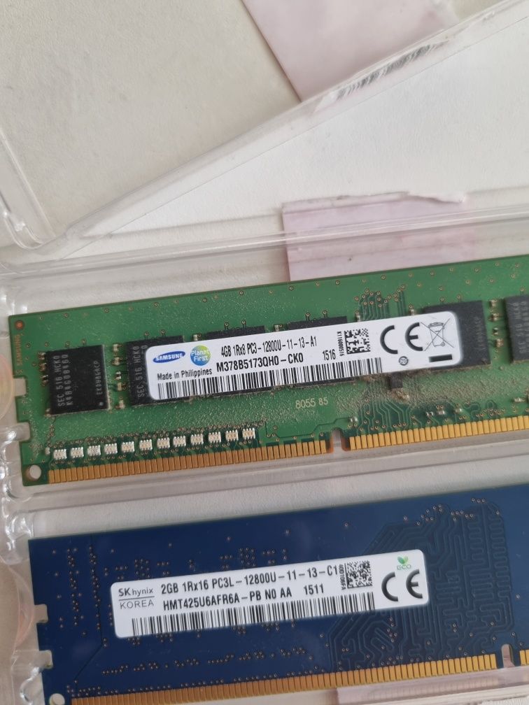 Рам памет 2GB и 4GB + процесор intel i3 4170
