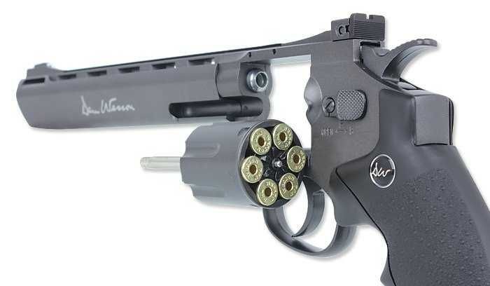 Revolver Dan Wesson ASG  Grey 8 inch CO2 Metal 2.7Joules