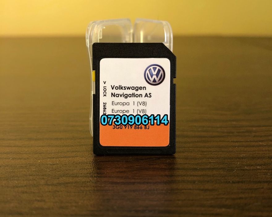 SD Card navigatie 2025 VW Golf 7 Passat Touran B8 harti Europa ROMANIA
