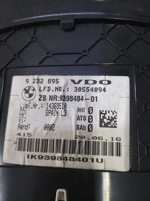 Ceasuri bord diesel bmw seria 3 f30 f31 9232895