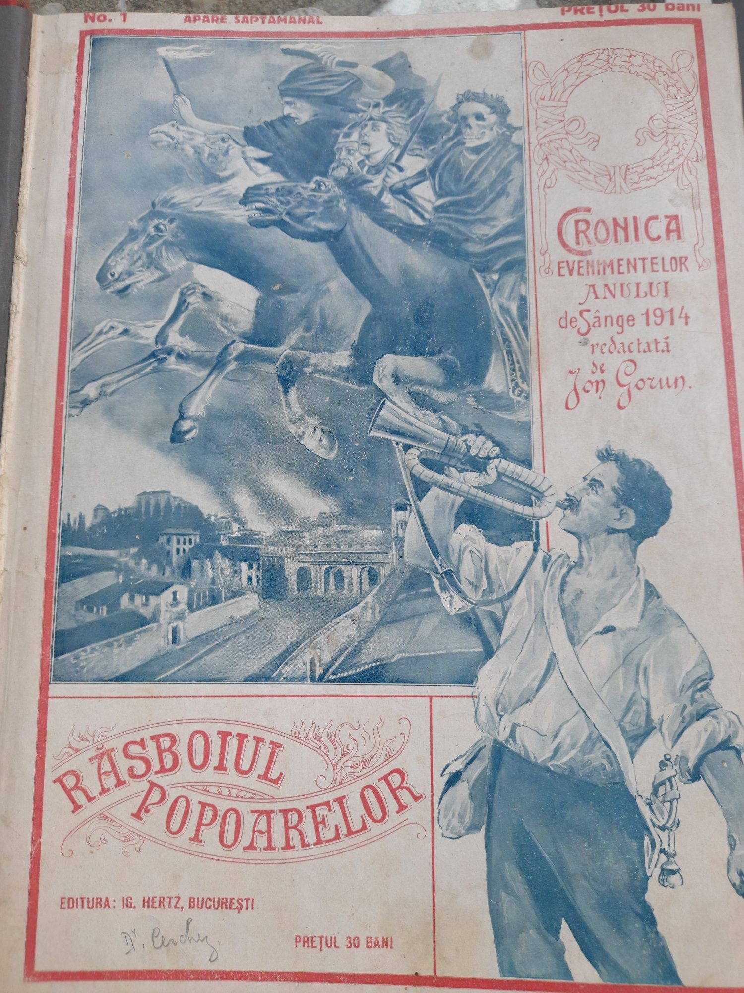 Reviste vechi Rasboiul Popoarelor 1914 - Nr.1-52 Ion