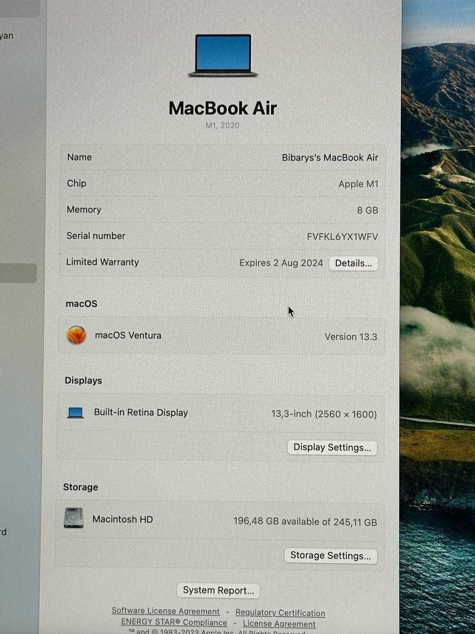 Премиальные ноутбук Macbook Air M1