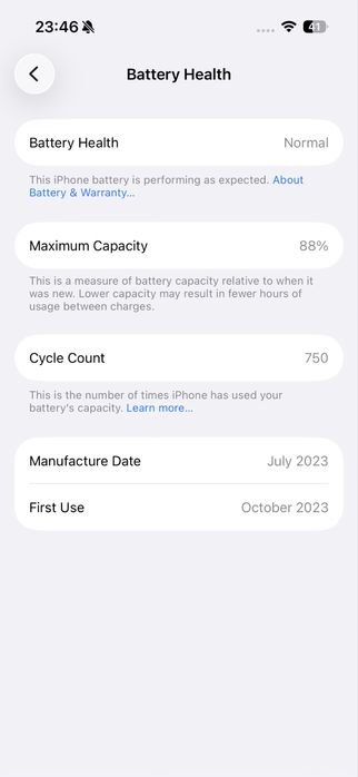 Iphone 15 pro, 128 gb, бял
