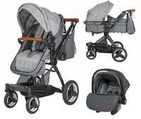 Carucior transformabil 3 in 1 Coccolle Ambra Urban Grey, Gri