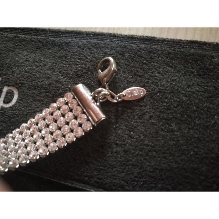 Колие/чокър с 5 реда кристали Swarovski
