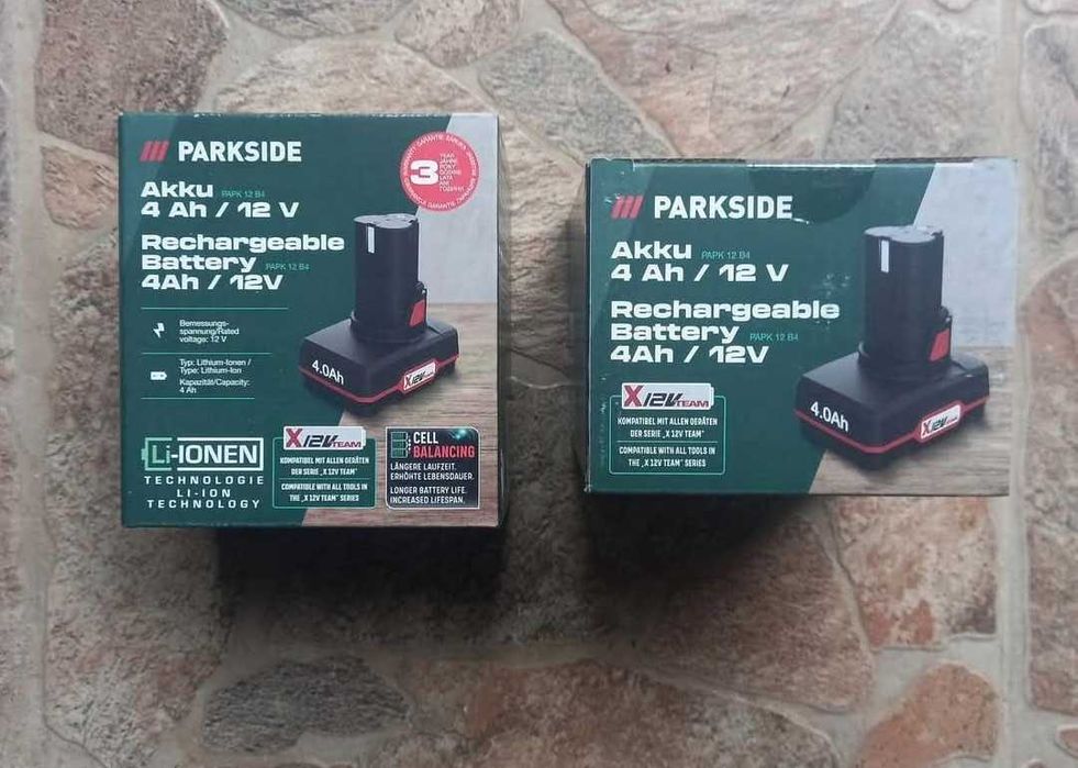 Parkside акумулаторни батерии 12V / 4Ah