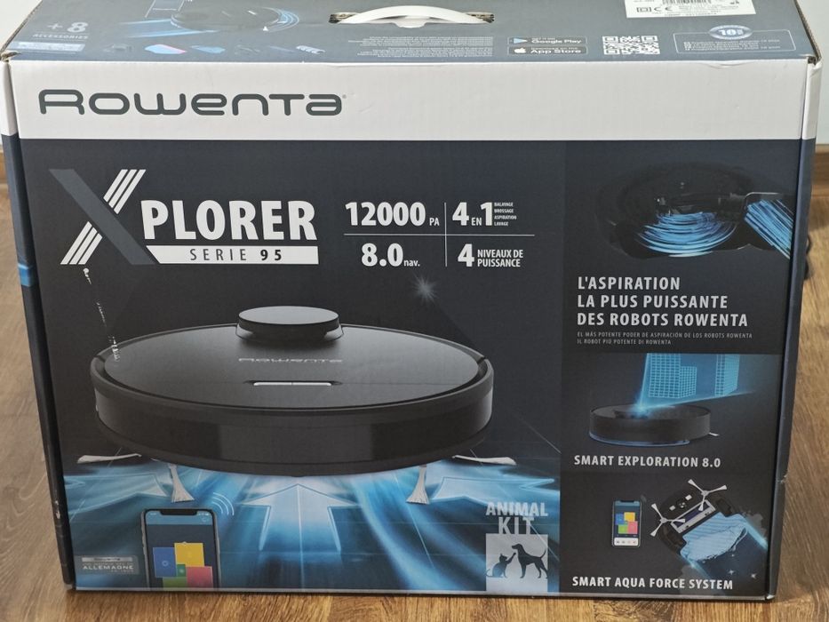 Rowenta X-plorer serie 95 + kit de filtre și perii laterale noi