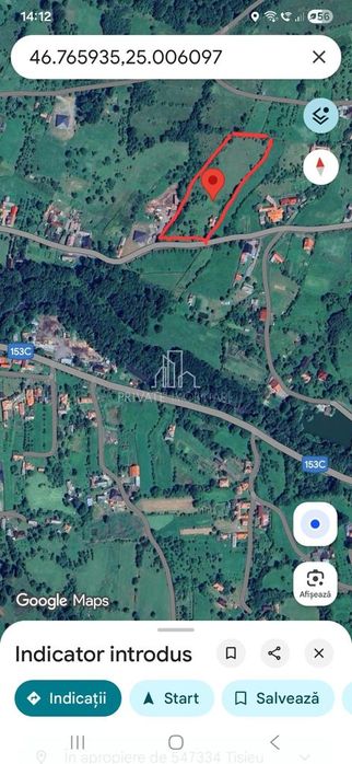 Teren Intravilan 1,2 Hectare cu Cert Urbanism,Sat Tisieu,Com. Ibanesti