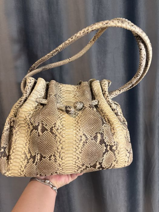 Сумка из натуральной кажи змеи