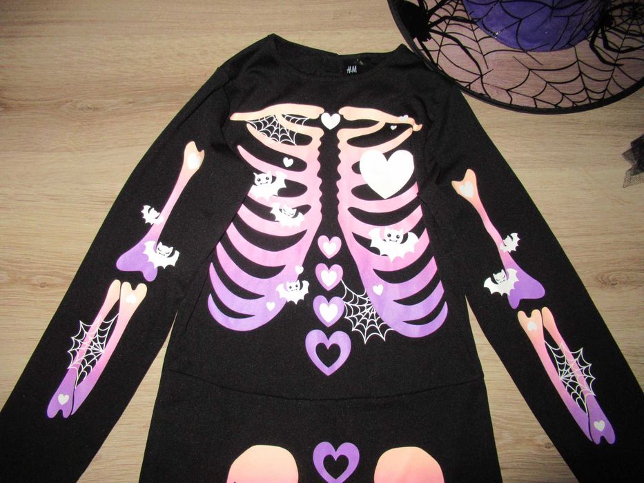 ХЕЛОУИН гащеризон в ЯРКИ ЦВЕТОВЕ и шапка--140 номер