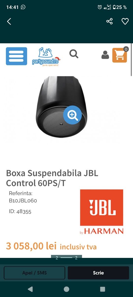 Boxa subufer JBL