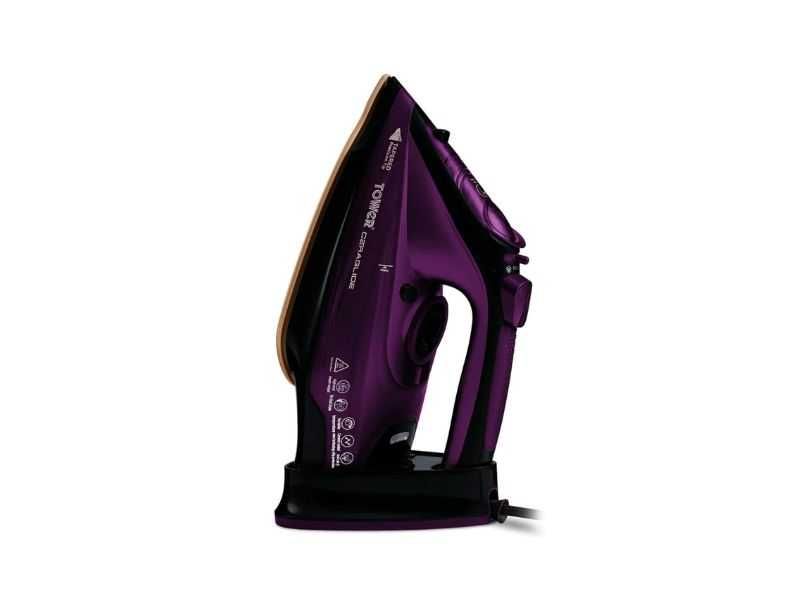 Безкабелна Парна Ютия с Керамична Плоча Tower T22008 CeraGlide