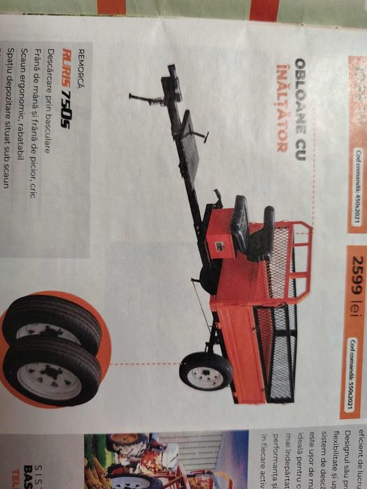 Vind motocultor cu remorca