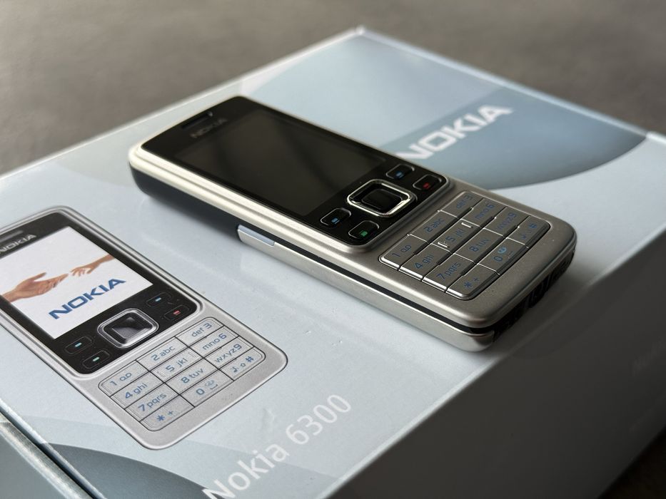 Nokia 6300 Silver/Neverlocked•Full Box•Made in Romania•Ca Nou