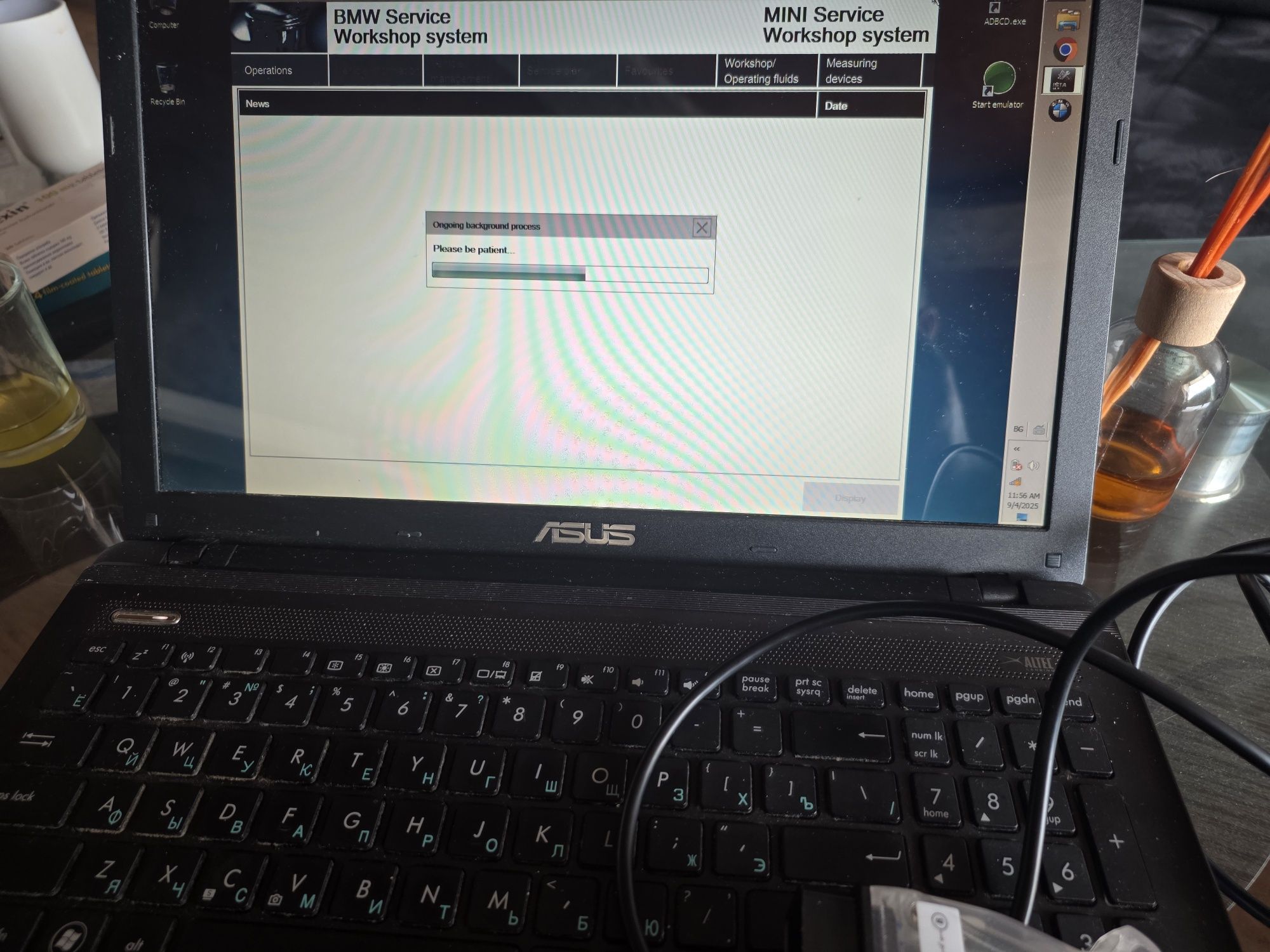 Продавам лаптоп с ISTA INPA BMW code read