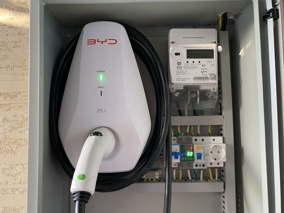Электромобиль зарядка установка