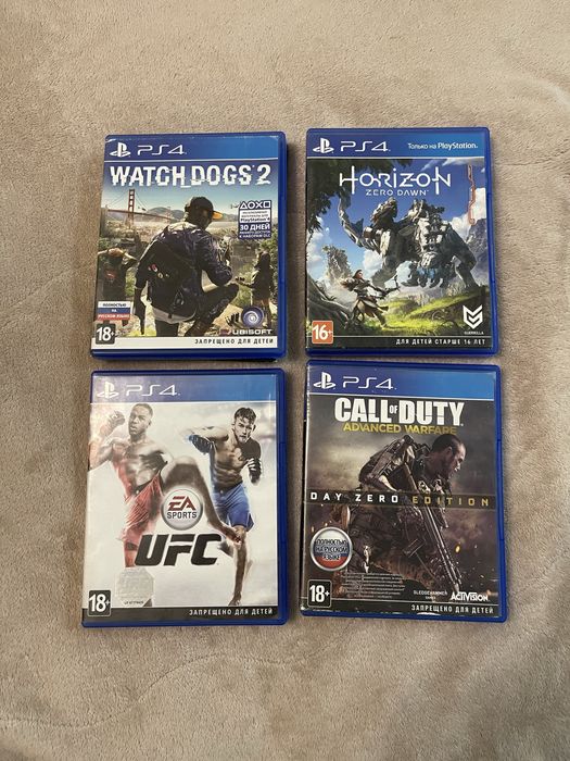 Игры на PlayStation 4 PS4, HORIZON, UFC, WATCHDOGS 2