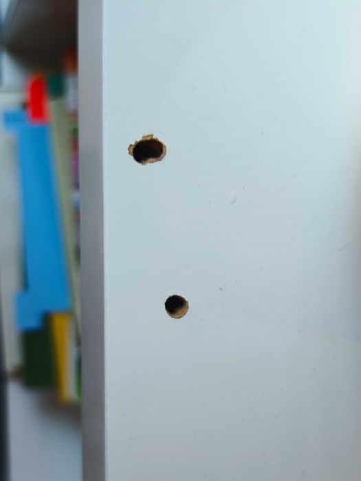 IKEA KALLAX етажерка бяла гланц + 4 кутии за съхранение