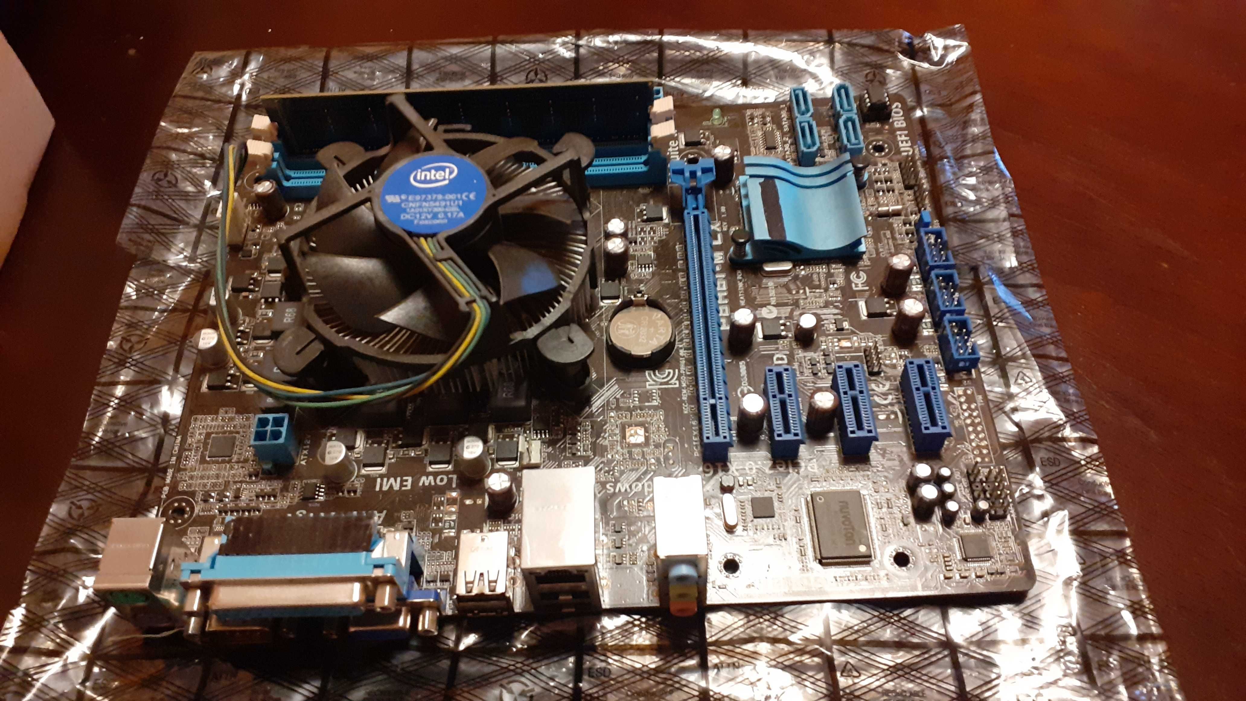 Дънна платка Asus H61 + CPU s.1155 + RAM 4gb
