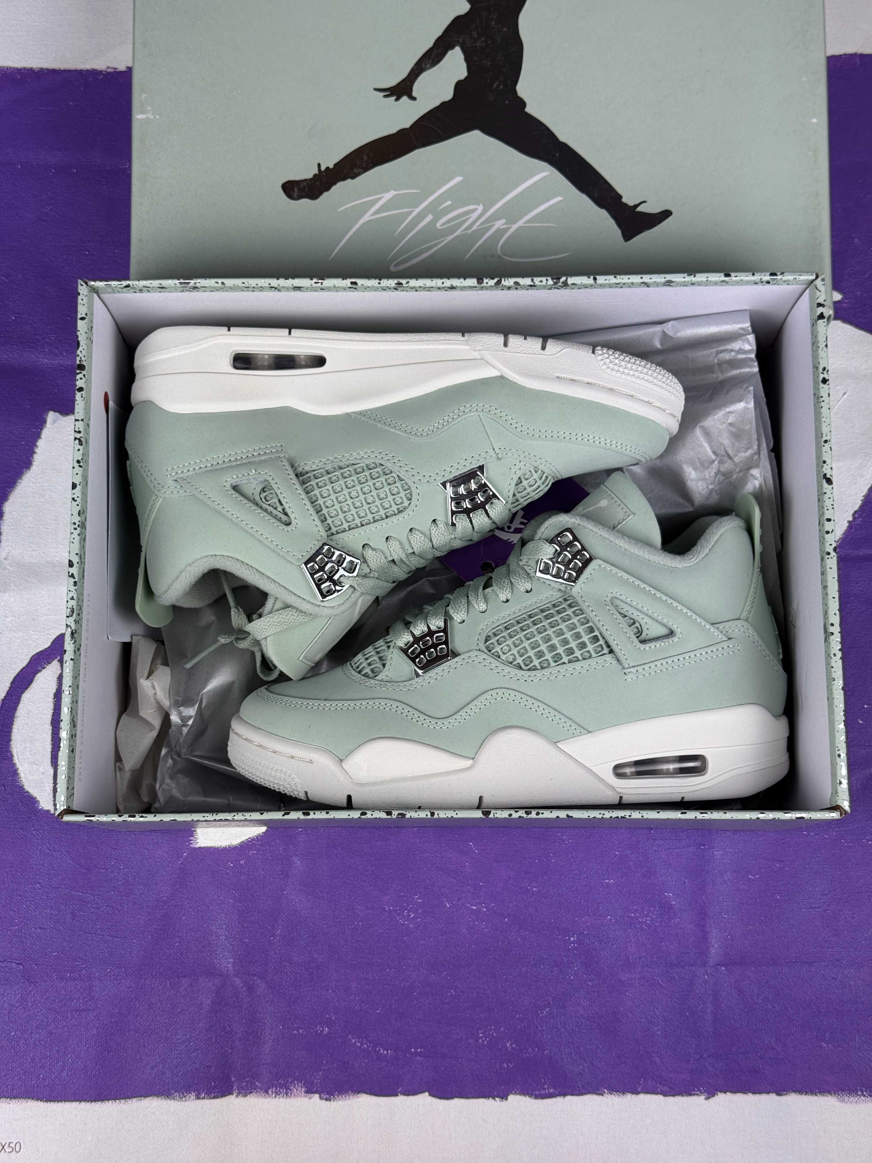 Nike Air Jordan 4 Retro Seafoam Sail, 36, 36.5, 38.5, nou