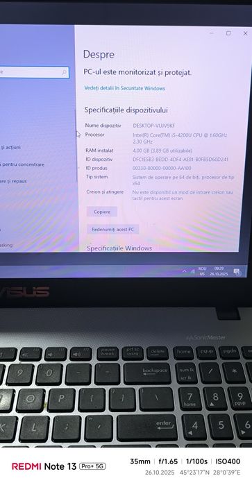 Laptop Asus  15'6 inch