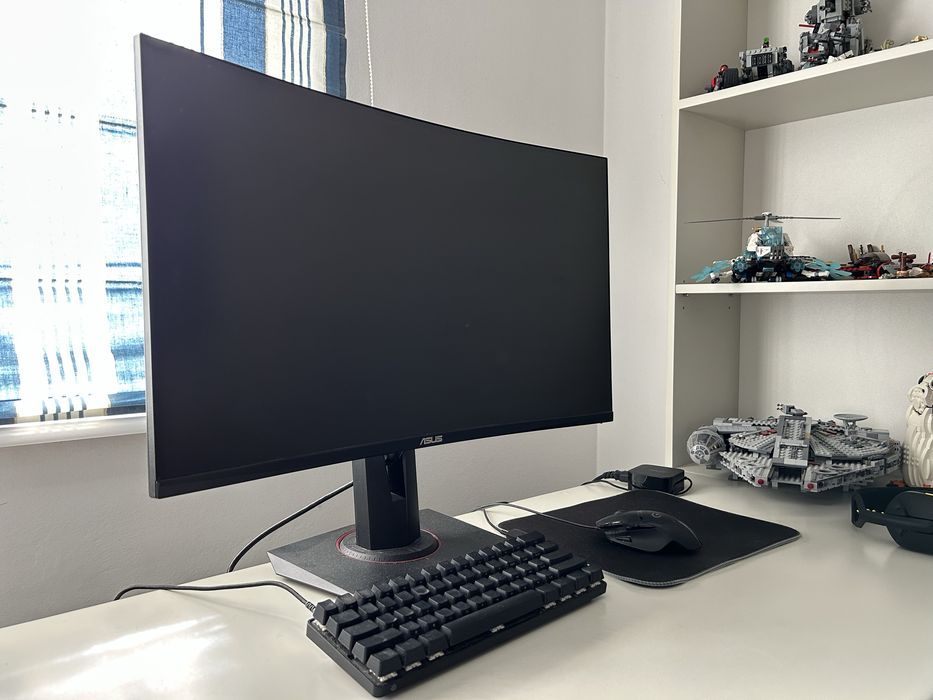 Monitor Gaming curbat LED VA ASUS TUF VG27WQ 27” WQHD 165Hz FreeSync