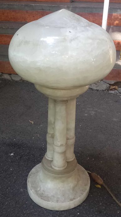lampă/lampadar din alabastru*, Art Deco Franța/Italia, înc. sec.XX