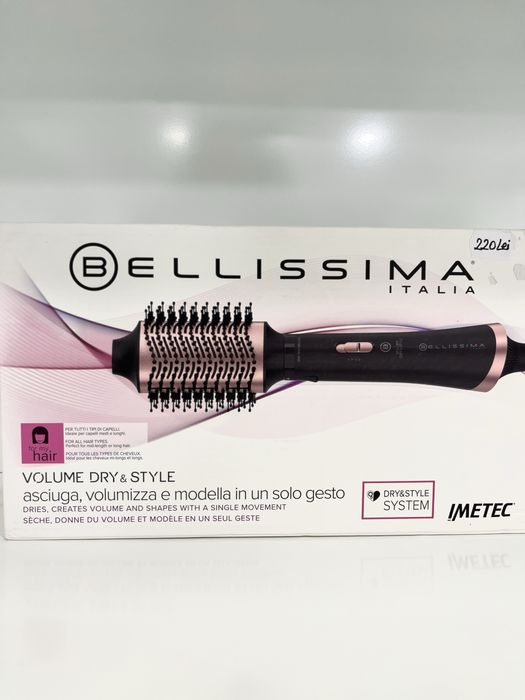 Perie rotativă electrică cu aer cald - Bellissima