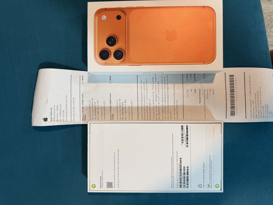 IPhone 17 pro max 256gb sigilant orange