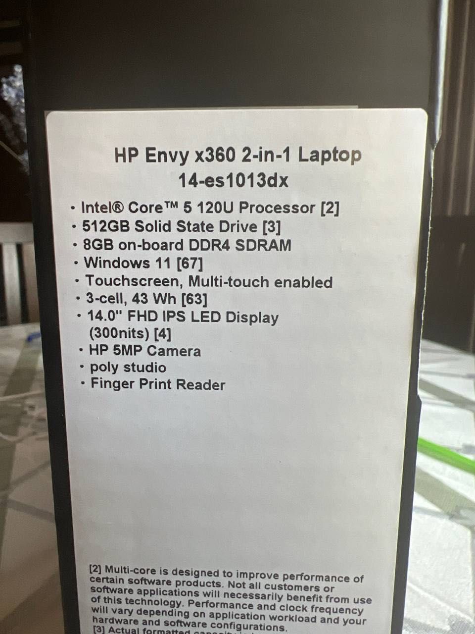 ноутбук HP envy x360 2-in 1 Laptop