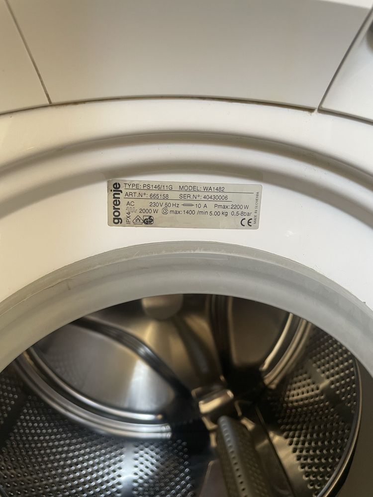 Работеща пералня gorenje wa 1482
