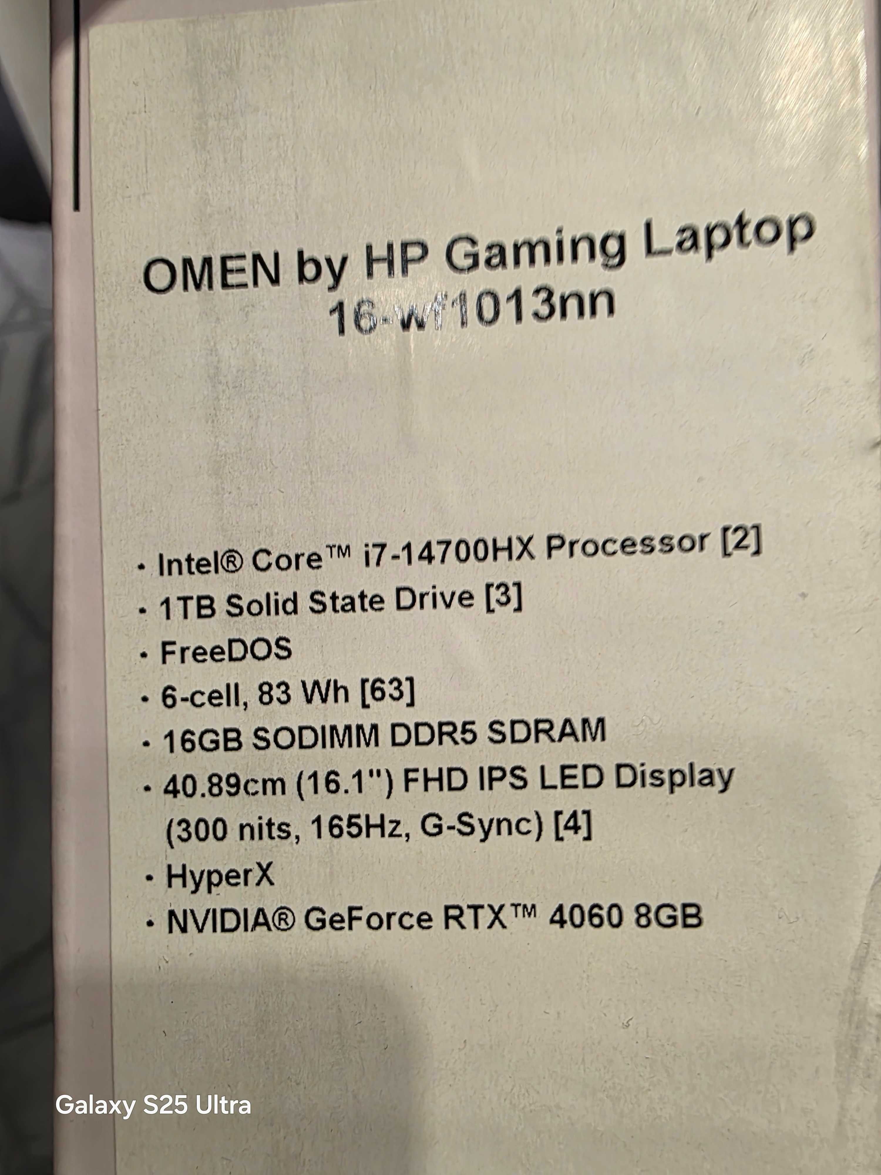 HP Omen Gaming 16-wf1013nn